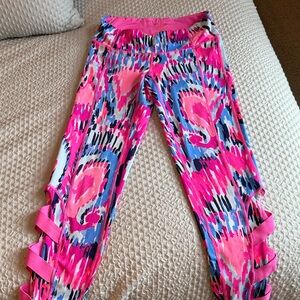 Lilly Pulitzer Pink and Multicolor Leggings